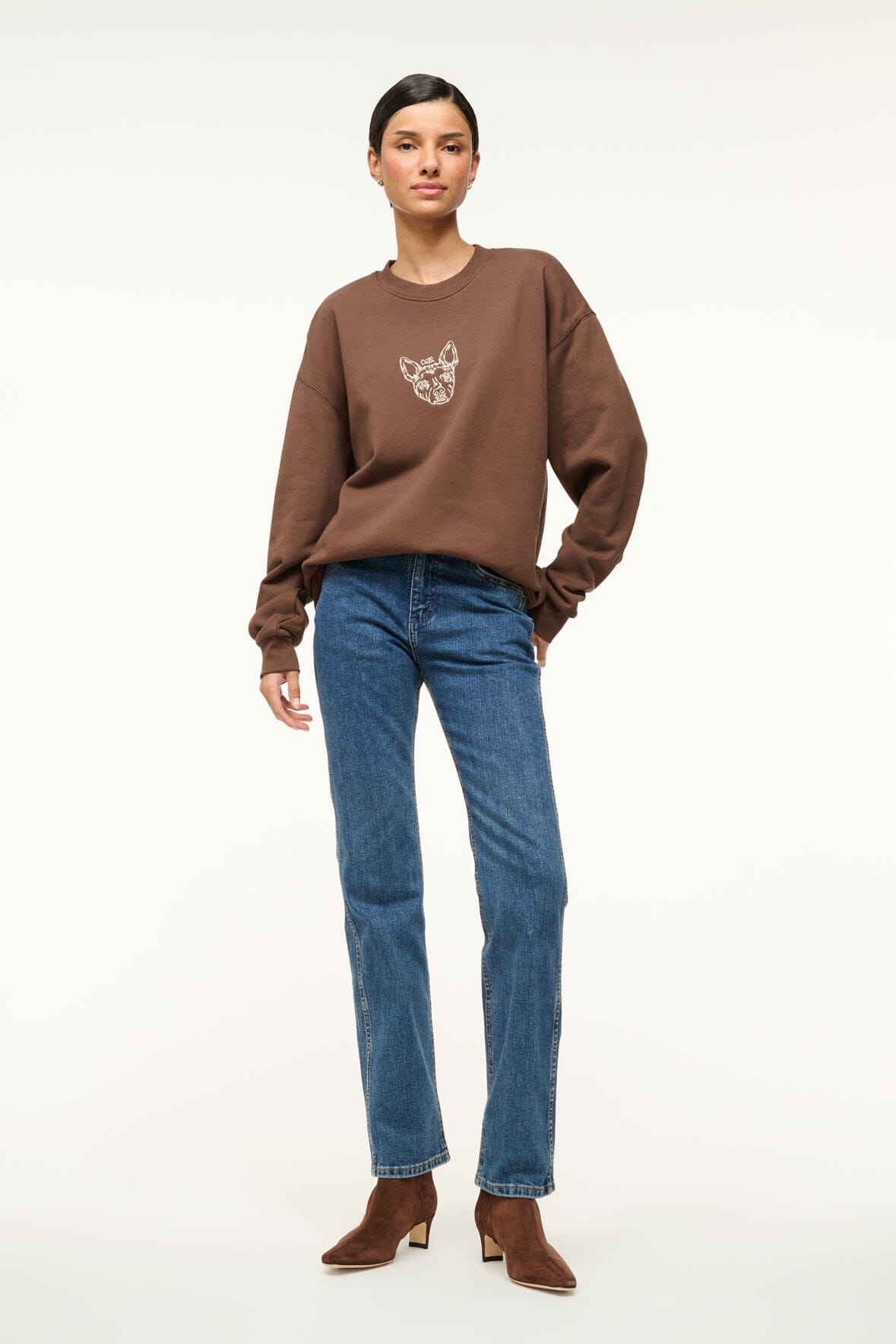 CUSTOM  x C.BONZ OVERSIZED SWEATSHIRT | BROWN