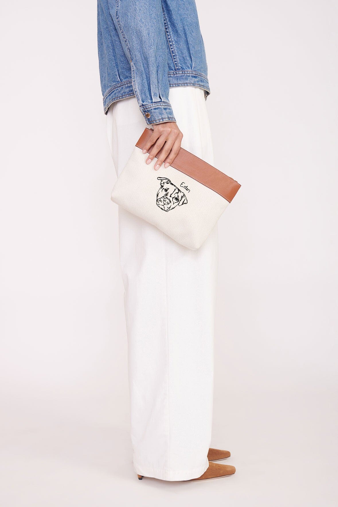 CUSTOM  x C.BONZ DUCKIE ZIP POUCH | CREAM TAN